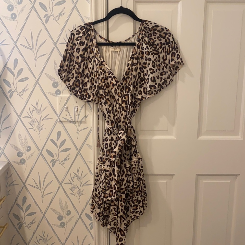 Spell and the Gypsy Leo Flounce Mini Dress. Small.